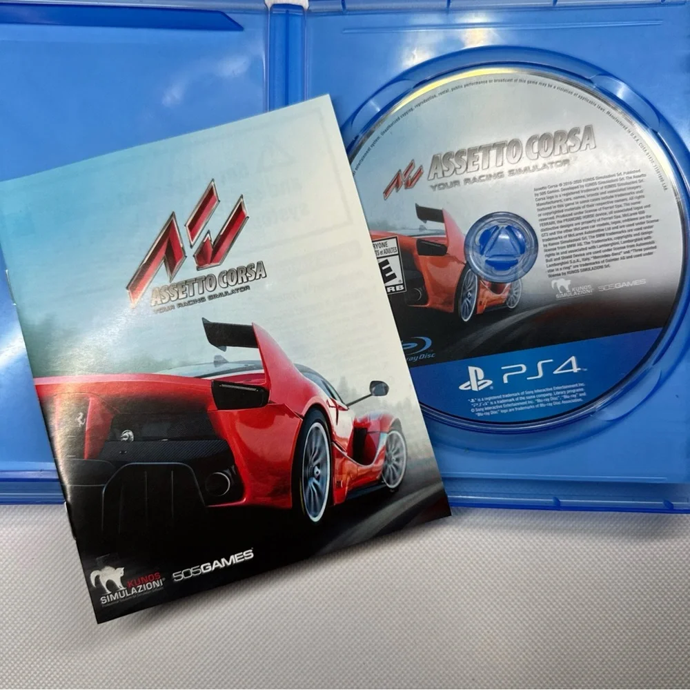 Assetto Corsa (Sony PlayStation 4, 2016) W/ Manual Racing PS4